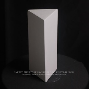화방넷삼각기둥 9.5 x 23 cm 석고모형 , 석고상, 조각상, 인테리어 소품