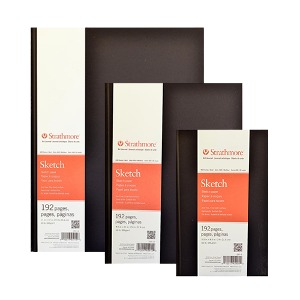 화방넷스트라스모아 S4 하드바운드 스케치북 테입 89g 192매 [옵션선택]